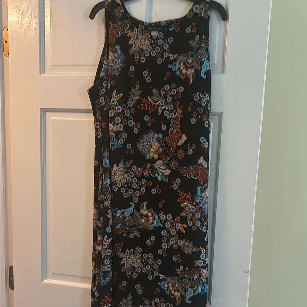 Floral Black Dress